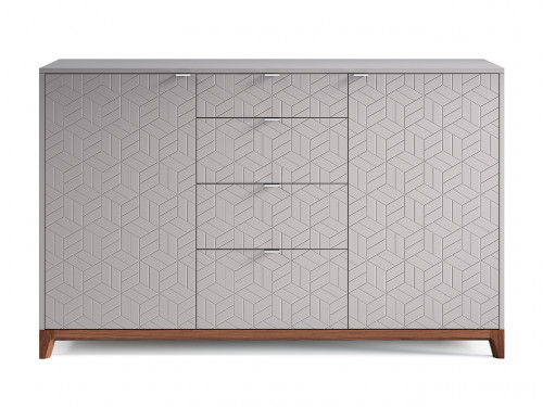 комод case №4 дуб тобакко / платиновый / гравировка 10 в Сочи