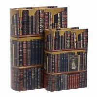 шкатулки-книги, набор из 2 шт. мультиколор в Сочи