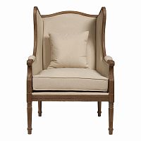 кресло мягкое с ушами бежевое cameron armchair в Сочи