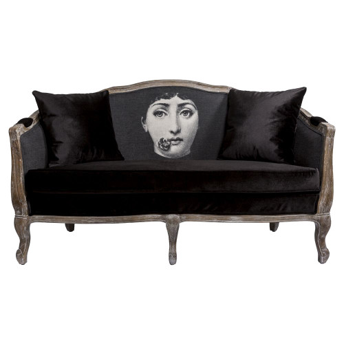 диван «комплимент» fornasetti прямой черный в Сочи