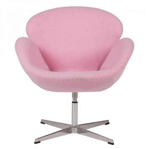 кресло swan chair светло-розовое в Сочи
