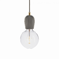 подвесной светильник beton rib gray brass в Сочи