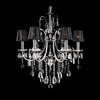 люстра md92721-6a от illuminati прозрачная/черная/ хром в Сочи