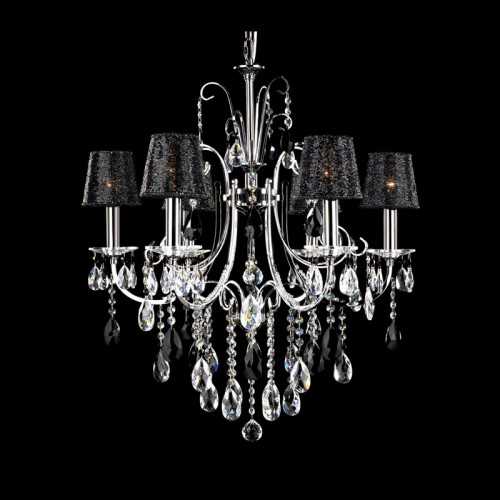 люстра md92721-6a от illuminati прозрачная/черная/ хром в Сочи