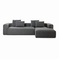 диван blok sofa 3 правый угол темно-серый от la forma (ex julia grup) в Сочи
