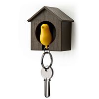 держатель+брелок для ключей sparrow коричневый-желтый в Сочи