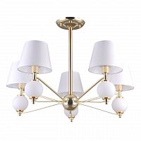 потолочная люстра eurosvet luna 70061/5 золото белая в Сочи