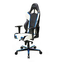кресло геймерское dxracer racing черно-бело-синее в Сочи