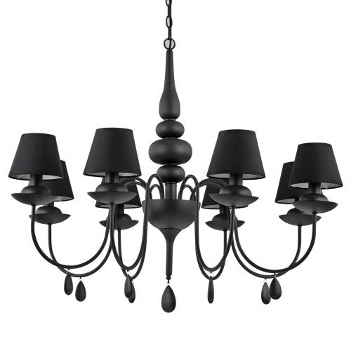 подвесная люстра ideal lux blanche sp8 nero в Сочи