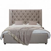 кровать двуспальная 180х200 бежевая carlyle в Сочи