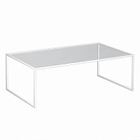 стол журнальный london lite white прозрачное стекло в Сочи