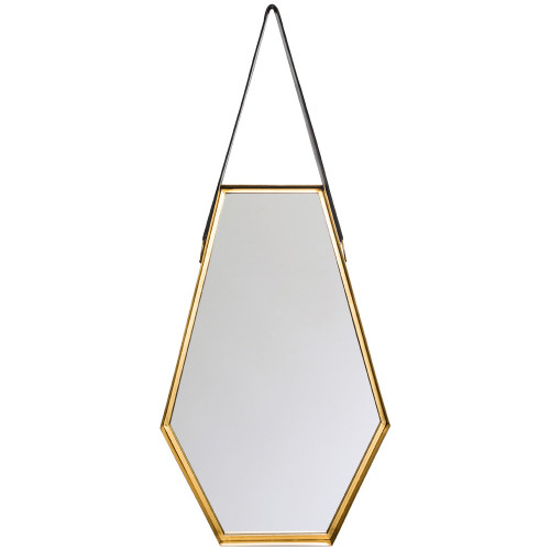 зеркало на ремне золотое шестиугольное диана в Сочи