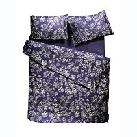 комплект постельного белья decoflux сатин 1.5 спальный peony indigo в Сочи