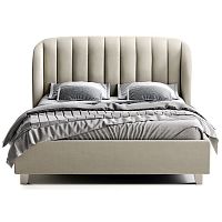 кровать двуспальная 180х200 серая tulip в Сочи
