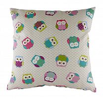 подушка с принтом owl print pink в Сочи