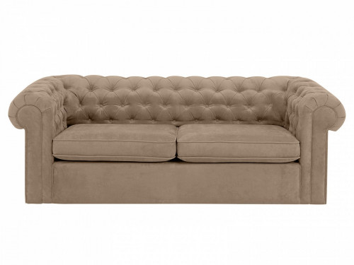 диван chesterfield прямой бежевый 105х208 в Сочи