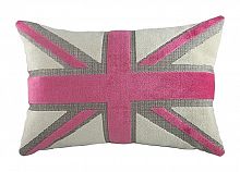 подушка с британским флагом pink velvet в Сочи