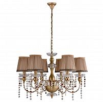 подвесная люстра crystal lux alegria sp6 gold-brown в Сочи