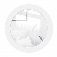 зеркало круглое в белой раме sheer в Сочи