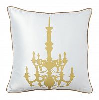 подушка с золотым канделябром chandelier white в Сочи