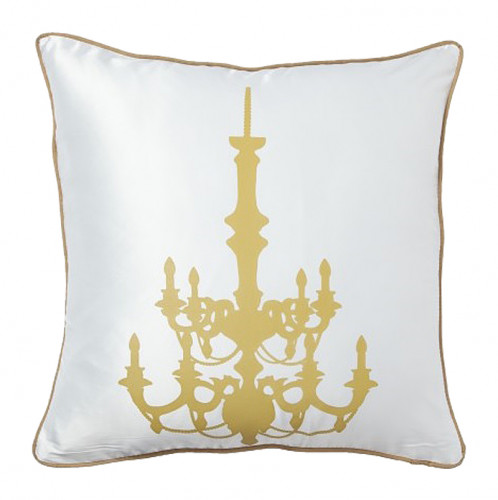 подушка с золотым канделябром chandelier white в Сочи