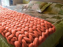 плед нежность коралловый малый в Сочи