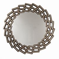 зеркало большое круглое в витой раме silver leaf в Сочи