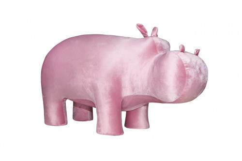 банкетка пуф бегемот розовый в Сочи