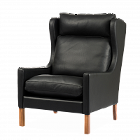 кресло wingback чёрный в Сочи