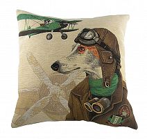 подушка с собакой-пилотом doggie fighters green в Сочи