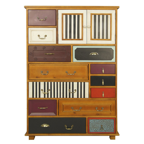 комод «gouache birch» вертикальный разноцветный в Сочи