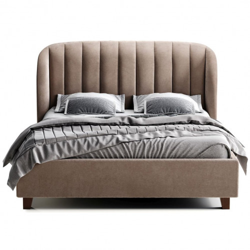 кровать двуспальная 180х200 бежево-розовая tulip в Сочи