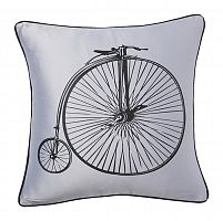 подушка с ретро-велосипедом retro bicycle grey в Сочи