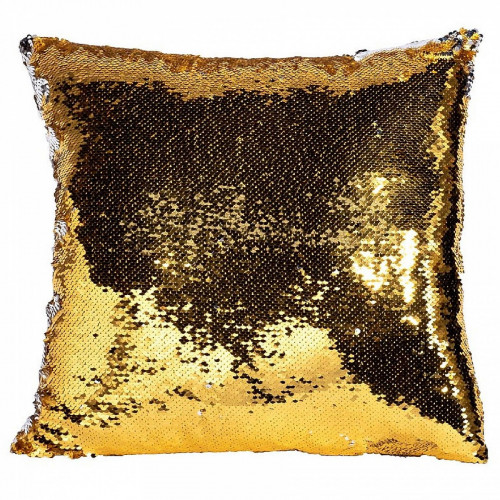 подушка квадратная пайетки золото-серебро в Сочи
