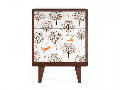 прикроватная тумба thimon дуб с принтом деревья в Сочи