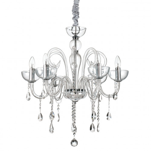 подвесная люстра ideal lux canaletto sp6 trasparente в Сочи