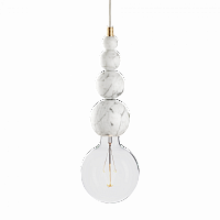 подвесной светильник marmor slipp bianco brass в Сочи