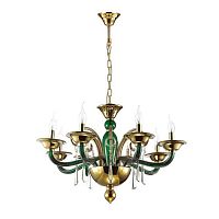 дизайнерская подвесная люстра odeon light rocca 3926/8 золото в Сочи