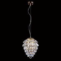 подвесной светильник crystal lux charme sp3+3 led gold/transparent в Сочи