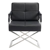 кресло aster x chair кожа черное в Сочи