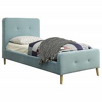 кровать button tufted flannelette blue 90х200 в Сочи