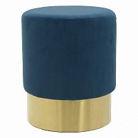 пуф pudra blue синий с золотым в Сочи
