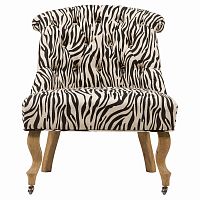 кресло amelie french country chair черно-белое в Сочи