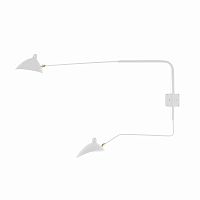 настенный светильник sconce mouille 2 лампы 2 белый в Сочи
