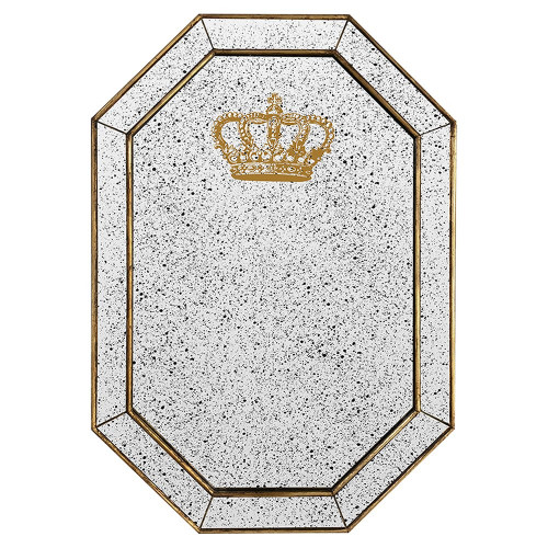 зеркало состаренное восьмиугольное с короной crown в Сочи