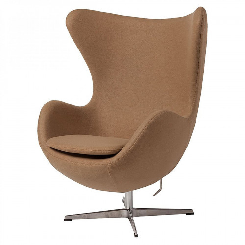 кресло egg chair темно-бежевое в Сочи