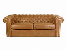 диван chesterfield прямой светло-коричневый в Сочи