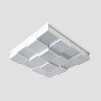 потолочный светодиодный светильник ambrella light orbital crystal sand fs1550 wh/sd 192w d715*715 в Сочи