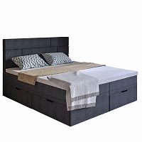 кровать двуспальная 160х200 серая домино в Сочи