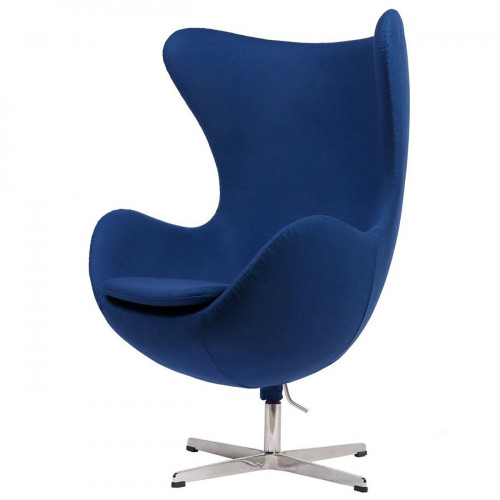 кресло egg chair кашемир синее в Сочи